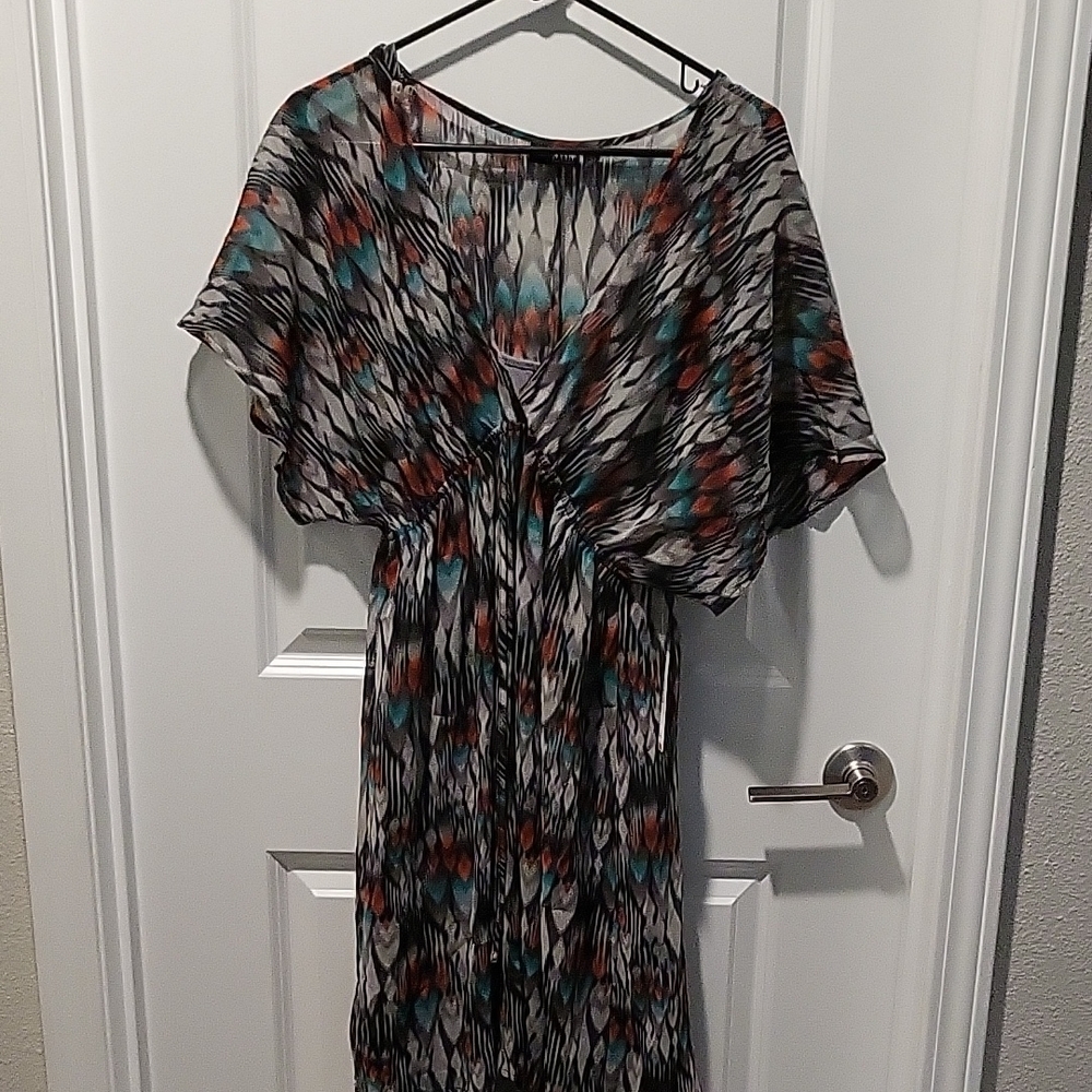 a.n.a Multicolor Abstract Dress